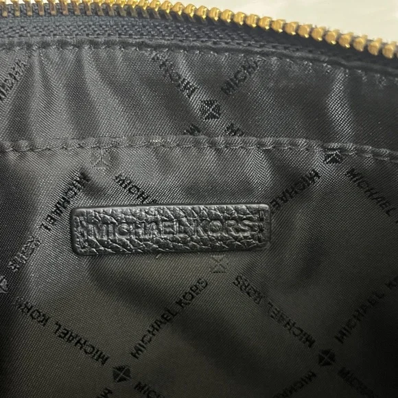 Michael Kors Black Pebbled Leather Wristlet - Picture 8 of 12